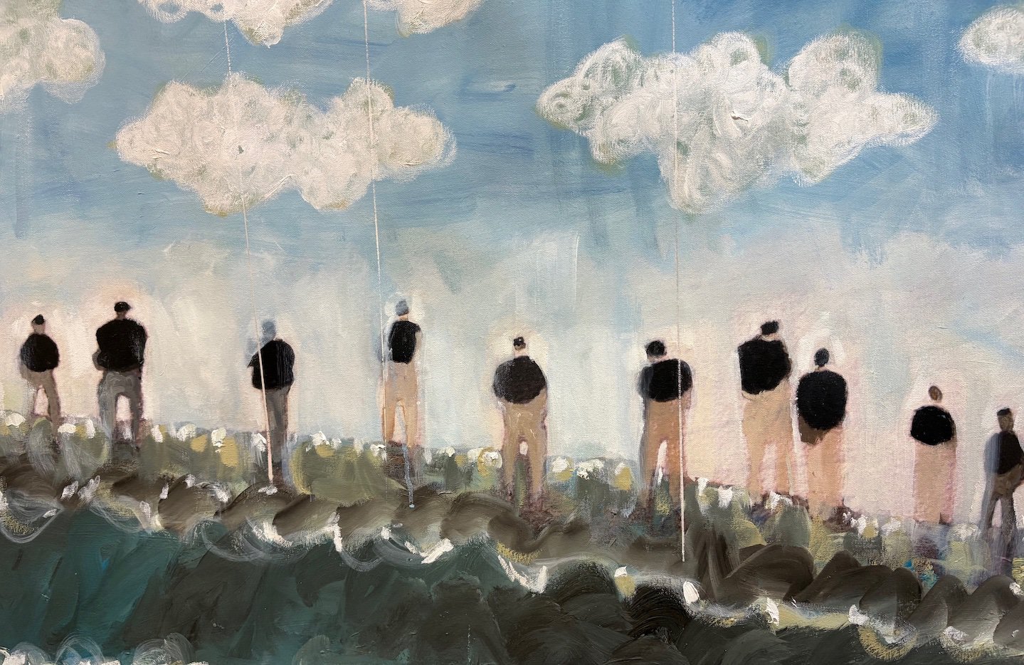 Thomas Hartmann
Am Meer
2021
55 x 98 cm
Ölfarbe auf Leinwand
VG Bild-Kunst, Bonn 2025